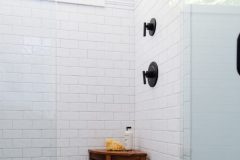 Bathroom remodel, tiled shower