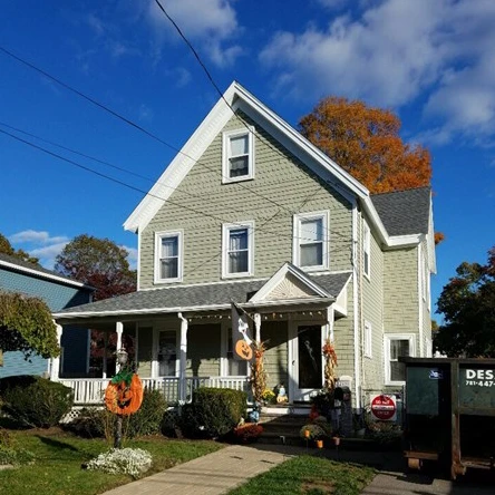 Home with new vinyl siding.