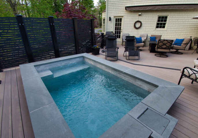 Timbertech decking around pool