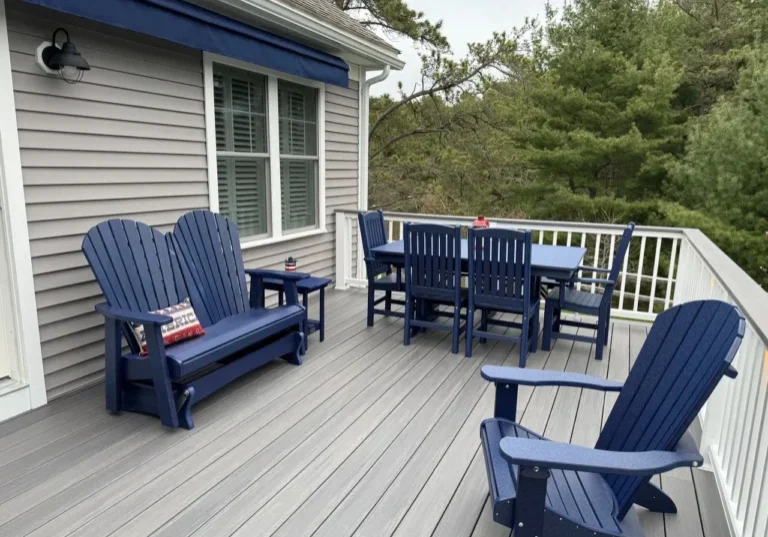 Azek deck with polywood furniture